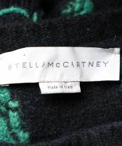Flash Sale 👍 Stella McCartney Black & Green Jacquard Knit Crewneck Sweater S For 👩 Women ❤️ -Stella McCartney Shop luxury women stella mccartney used clothes p469365 002
