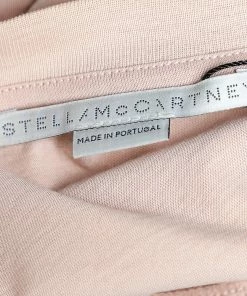 Coupon 🔔 Stella McCartney Light Pink Cotton All Is Love Patch Detail Crewneck T-Shirt M For 👩 Women 😀 -Stella McCartney Shop luxury women stella mccartney used clothes p473111 005