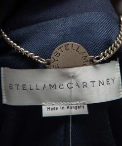 Brand new 🎉 Stella McCartney Navy Blue Wool Single Button Blazer S For 👩 Women ✔️ -Stella McCartney Shop luxury women stella mccartney used clothes p491075 002