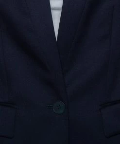 Brand new 🎉 Stella McCartney Navy Blue Wool Single Button Blazer S For 👩 Women ✔️ -Stella McCartney Shop luxury women stella mccartney used clothes p491075 005