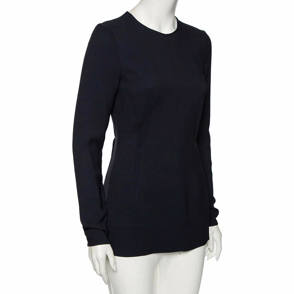 Best Pirce ๐งจ Stella McCartney Navy Blue Cady Long Sleeve Peplum Blouse S For ๐ฉ Women ๐ 4 Best Pirce ๐งจ Stella McCartney Navy Blue Cady Long Sleeve Peplum Blouse S For ๐ฉ Women ๐ - Image 2