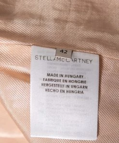 Best Pirce 😉 Stella McCartney Blush Pink Snakeskin Jacquard Patterned Kevin 🧥 Coat M For 👩 Women 😍 -Stella McCartney Shop luxury women stella mccartney used clothes p491193 007