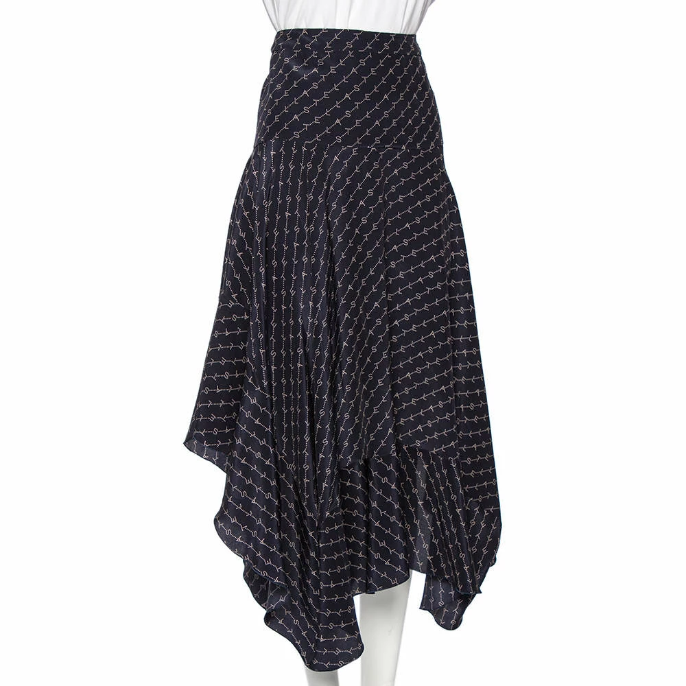 Best Pirce ๐ฅ Stella McCartney Navy Blue Printed Silk Asymmetrical Midi ๐ Skirt M For ๐ฉ Women ๐คฉ 4 Best Pirce ๐ฅ Stella McCartney Navy Blue Printed Silk Asymmetrical Midi ๐ Skirt M For ๐ฉ Women ๐คฉ - Image 2