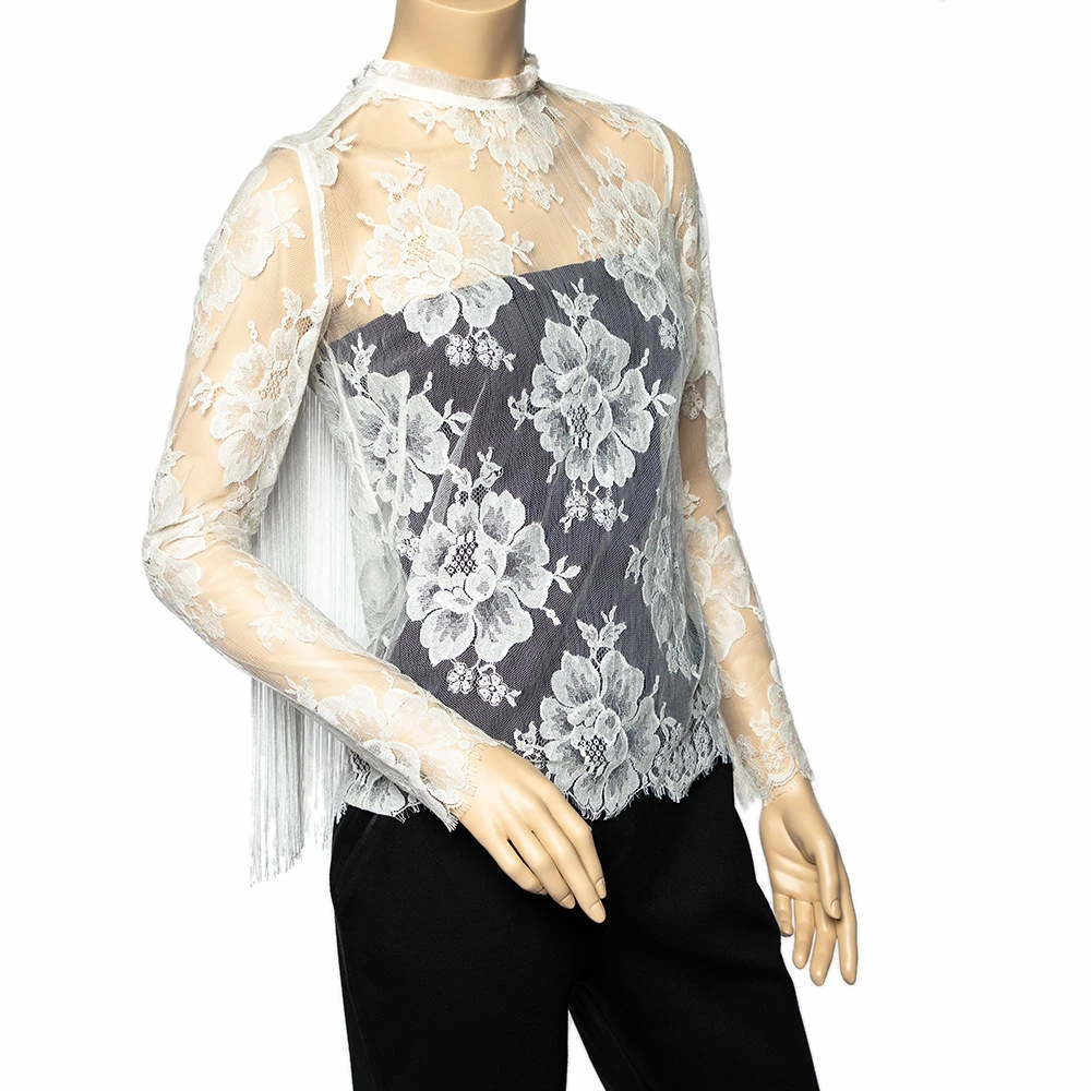 Best reviews of ๐ Stella McCartney White Lace Fringed Sheer Top S For ๐ฉ Women โค๏ธ 4 Best reviews of ๐ Stella McCartney White Lace Fringed Sheer Top S For ๐ฉ Women โค๏ธ - Image 2