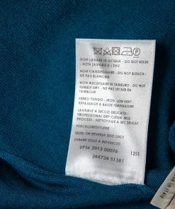 Flash Sale 😀 Stella McCartney Bright Blue Wool Cinched Waist & Hem Detail Pants M For 👩 Women 🔔 -Stella McCartney Shop luxury women stella mccartney used clothes p501204 004