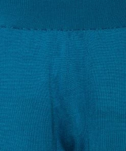 Flash Sale 😀 Stella McCartney Bright Blue Wool Cinched Waist & Hem Detail Pants M For 👩 Women 🔔 -Stella McCartney Shop luxury women stella mccartney used clothes p501204 008