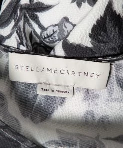 Best Sale ✔️ Stella McCartney Monochrome Floral Printed Silk Short 👗 Dress M For 👩 Women ⭐ -Stella McCartney Shop luxury women stella mccartney used clothes p502011 003