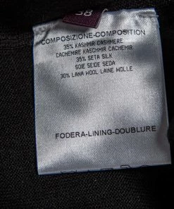 Best deal ✨ Stella McCartney Black Cashmere & Silk Knit Tapered High Rise Pants S For 👩 Women 🔔 -Stella McCartney Shop luxury women stella mccartney used clothes p503788 003