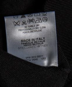 Best deal ✨ Stella McCartney Black Cashmere & Silk Knit Tapered High Rise Pants S For 👩 Women 🔔 -Stella McCartney Shop luxury women stella mccartney used clothes p503788 004