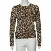 Wholesale 👍 Stella McCartney White Leopard And Check Print Wool Long Sleeve Sweater M For 👩 Women 😀 -Stella McCartney Shop luxury women stella mccartney used clothes p506148 007