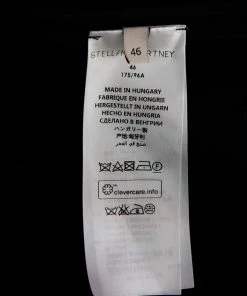 New 🛒 Stella McCartney Black Crepe Zip Detail Long Sleeve Arlesa Blouse L For 👩 Women 👏 -Stella McCartney Shop luxury women stella mccartney used clothes p508007 004