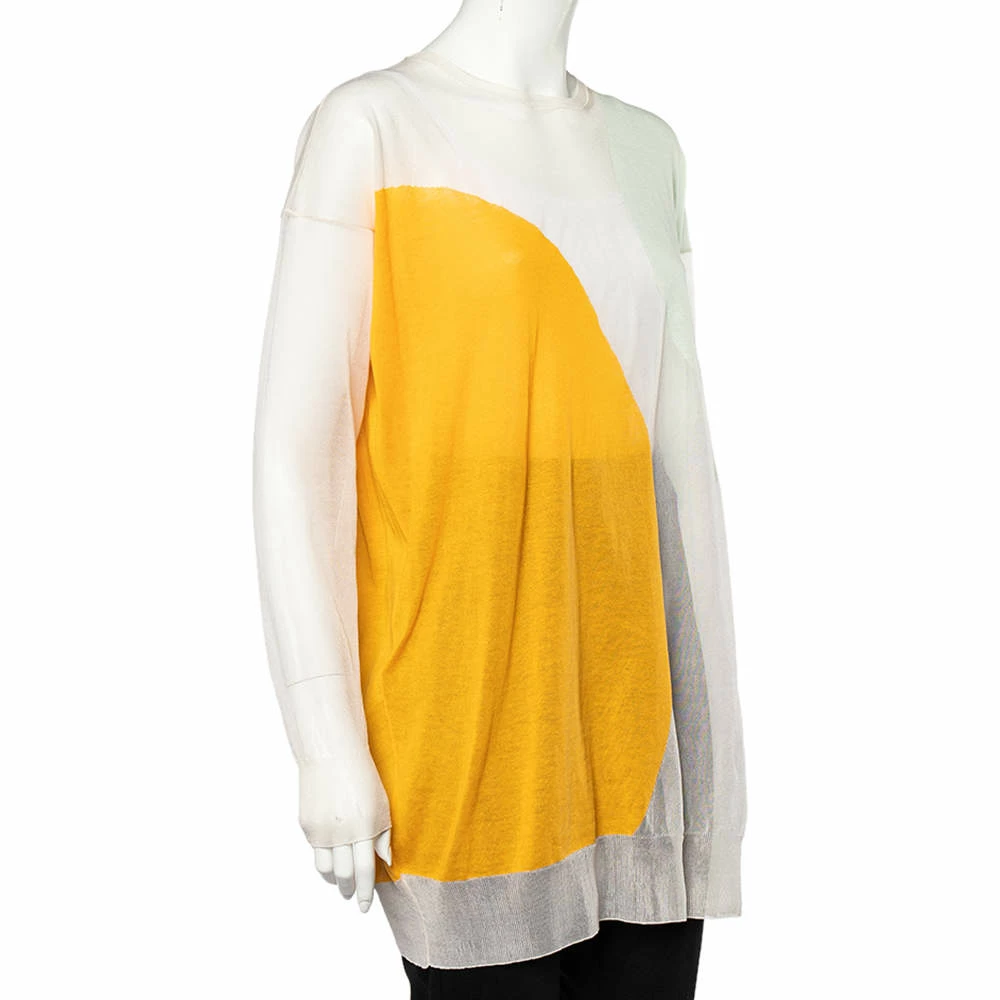 Top 10 ๐ Stella McCartney Multicolor Silk And Cotton Patterned Knit Sheer Detail Top M For ๐ฉ Women โ๏ธ 4 Top 10 ๐ Stella McCartney Multicolor Silk And Cotton Patterned Knit Sheer Detail Top M For ๐ฉ Women โ๏ธ - Image 2