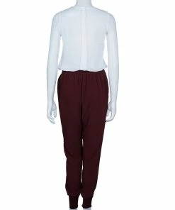 Buy 😉 Stella McCartney Burgundy Jogger Trousers S For 👩 Women 🔔 -Stella McCartney Shop luxury women stella mccartney used clothes p52386 003