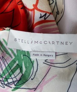 Brand new 🎁 Stella McCartney Multicolored Floral Printed Silk Ruffled Sleeveless Top S For 👩 Women ✨ -Stella McCartney Shop luxury women stella mccartney used clothes p525226 003