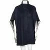 Cheap 🔥 Stella McCartney Navy Blue Wool Logo Trim Detailed Zip Front Cape S For 👩 Women ✨ -Stella McCartney Shop luxury women stella mccartney used clothes p529226 004