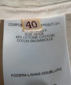 Cheapest 🎉 Stella McCartney Cream & Gold Foil Printed Cotton Draped Lightweight Bomber Jacket S For 👩 Women 🛒 -Stella McCartney Shop luxury women stella mccartney used clothes p531539 004