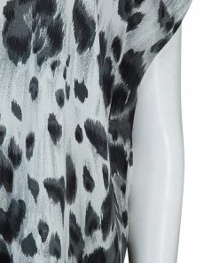 Budget 👍 Stella McCartney Grey Leopard Print Top M For 👩 Women 😉 -Stella McCartney Shop luxury women stella mccartney used clothes p53383 007