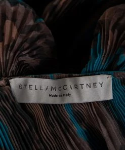 Wholesale ❤️ Stella McCartney Blue & Brown Printed Ruffled Short 👗 Dress M For 👩 Women 😀 -Stella McCartney Shop luxury women stella mccartney used clothes p534244 001