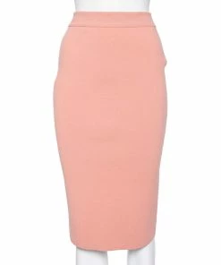 Buy 🤩 Stella McCartney Pale Pink Wool Knit Pencil 👗 Skirt S For 👩 Women 🤩