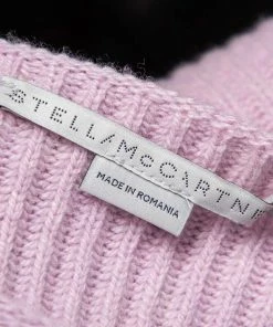 Flash Sale 🧨 Stella McCartney Lilac Cashmere Knit Tie Detail Asymmetrical Sweater S For 👩 Women 👏 -Stella McCartney Shop luxury women stella mccartney used clothes p557404 003