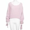 Flash Sale 🧨 Stella McCartney Lilac Cashmere Knit Tie Detail Asymmetrical Sweater S For 👩 Women 👏 -Stella McCartney Shop luxury women stella mccartney used clothes p557404 006