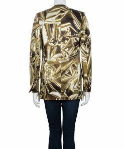 Cheap 😍 Stella McCartney Gold Print Blazer XS For 👩 Women 😍 -Stella McCartney Shop luxury women stella mccartney used clothes p56302 003