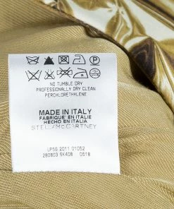 Cheap 😍 Stella McCartney Gold Print Blazer XS For 👩 Women 😍 -Stella McCartney Shop luxury women stella mccartney used clothes p56302 010