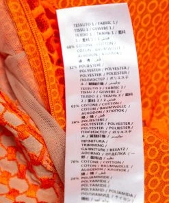 Budget ✨ Stella McCartney Orange Lace & Mesh Inset Sleeveless Maxi 👗 Dress XS For 👩 Women 🛒 -Stella McCartney Shop luxury women stella mccartney used clothes p563327 006