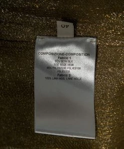 Best reviews of 😀 Stella McCartney Metallic Silk & Wool Trimmed Top S For 👩 Women 👏 -Stella McCartney Shop luxury women stella mccartney used clothes p566238 005