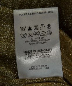 Best reviews of 😀 Stella McCartney Metallic Silk & Wool Trimmed Top S For 👩 Women 👏 -Stella McCartney Shop luxury women stella mccartney used clothes p566238 006