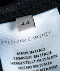 Best Pirce 💯 Stella McCartney Black Crepe & Lace Trimmed 👗 Skirt M For 👩 Women 🎉 -Stella McCartney Shop luxury women stella mccartney used clothes p567027 005