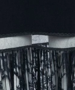 Best Pirce 💯 Stella McCartney Black Crepe & Lace Trimmed 👗 Skirt M For 👩 Women 🎉 -Stella McCartney Shop luxury women stella mccartney used clothes p567027 007