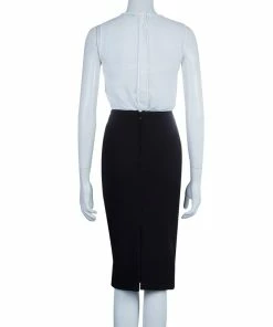 Hot Sale 🤩 Stella McCartney Black Velvet Paneled Pencil 👗 Skirt S For 👩 Women ✨ -Stella McCartney Shop luxury women stella mccartney used clothes p56736 0003