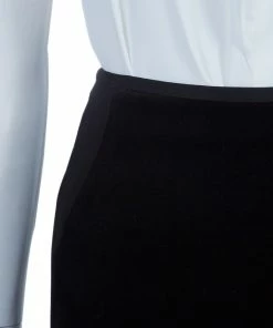 Hot Sale 🤩 Stella McCartney Black Velvet Paneled Pencil 👗 Skirt S For 👩 Women ✨ -Stella McCartney Shop luxury women stella mccartney used clothes p56736 0005