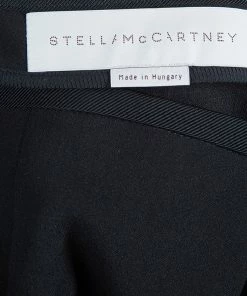 Hot Sale 🤩 Stella McCartney Black Velvet Paneled Pencil 👗 Skirt S For 👩 Women ✨ -Stella McCartney Shop luxury women stella mccartney used clothes p56736 0009