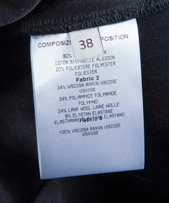 Hot Sale 🤩 Stella McCartney Black Velvet Paneled Pencil 👗 Skirt S For 👩 Women ✨ -Stella McCartney Shop luxury women stella mccartney used clothes p56736 0010