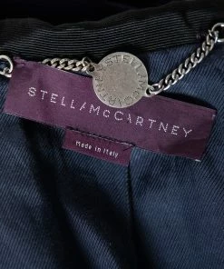 Flash Sale 🛒 Stella McCartney Navy Blue Wool Contrast Lapel Detailed Mathilda Blazer L For 👩 Women ⌛ -Stella McCartney Shop luxury women stella mccartney used clothes p567729 005