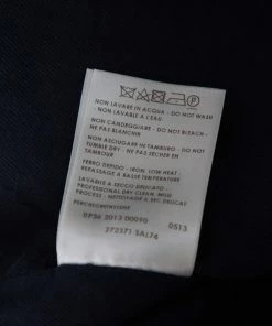 Flash Sale 🛒 Stella McCartney Navy Blue Wool Contrast Lapel Detailed Mathilda Blazer L For 👩 Women ⌛ -Stella McCartney Shop luxury women stella mccartney used clothes p567729 007