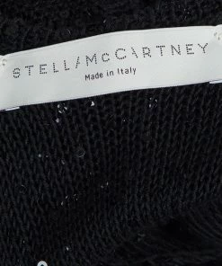 Promo ❤️ Stella McCartney Black Sequin Embellished Knit Racer Back Jumpsuit S For 👩 Women 🛒 -Stella McCartney Shop luxury women stella mccartney used clothes p57347 009