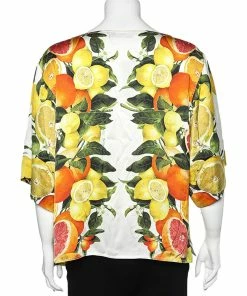 Cheapest 🎉 Stella McCartney Multicolored Citrus Printed Silk Blouse L For 👩 Women 🔥 -Stella McCartney Shop luxury women stella mccartney used clothes p573612 001