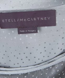Coupon ❤️ Stella McCartney Grey Silk Dotted 👗 Dress M For 👩 Women 🎁 -Stella McCartney Shop luxury women stella mccartney used clothes p57518 009