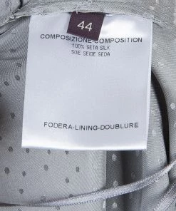 Coupon ❤️ Stella McCartney Grey Silk Dotted 👗 Dress M For 👩 Women 🎁 -Stella McCartney Shop luxury women stella mccartney used clothes p57518 010