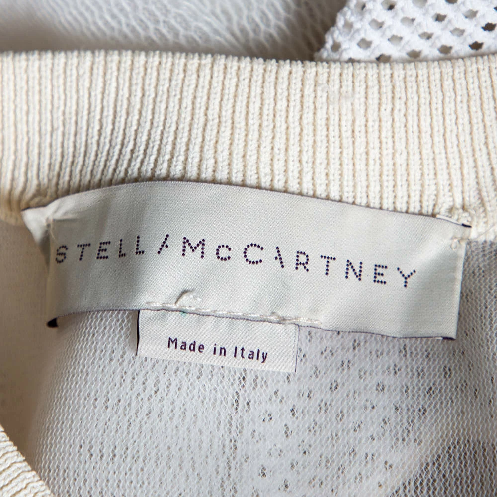 Outlet ⭐ Stella McCartney White & Cream Mesh Sleeveless Crewneck Top S For 👩 Women 😉 8 Outlet ⭐ Stella McCartney White & Cream Mesh Sleeveless Crewneck Top S For 👩 Women 😉 - Image 6