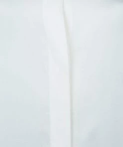 Outlet ❤️ Stella McCartney Monochrome Gathered Sleeve Silk Blouse M For 👩 Women ✔️ -Stella McCartney Shop luxury women stella mccartney used clothes p57910 0008