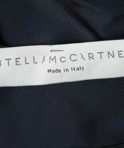 Outlet ❤️ Stella McCartney Monochrome Gathered Sleeve Silk Blouse M For 👩 Women ✔️ -Stella McCartney Shop luxury women stella mccartney used clothes p57910 0009