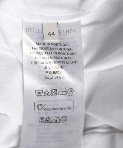 Hot Sale ⌛ Stella McCartney White Cotton Cat Embroidered Short Sleeve T-Shirt M For 👩 Women ✨ -Stella McCartney Shop luxury women stella mccartney used clothes p584661 007