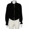 Promo 🤩 Stella McCartney Black Velvet Ruffled Bomber Jacket S For 👩 Women 🌟 1 Promo 🤩 Stella McCartney Black Velvet Ruffled Bomber Jacket S For 👩 Women 🌟 -Stella McCartney Shop luxury women stella mccartney used clothes p589297 003