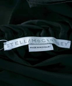 Budget 😍 Stella McCartney Black Synthetic Silk Belted Midi 👗 Dress M For 👩 Women 😍 -Stella McCartney Shop luxury women stella mccartney used clothes p589481 003