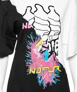 Budget 🤩 Stella McCartney Monochrome Cotton Printed Sweatshirt 👗 Dress M For 👩 Women 🥰 -Stella McCartney Shop luxury women stella mccartney used clothes p591869 006