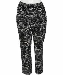 Wholesale 🛒 Stella McCartney Monochrome Heart Printed Silk Pants M For 👩 Women 🌟